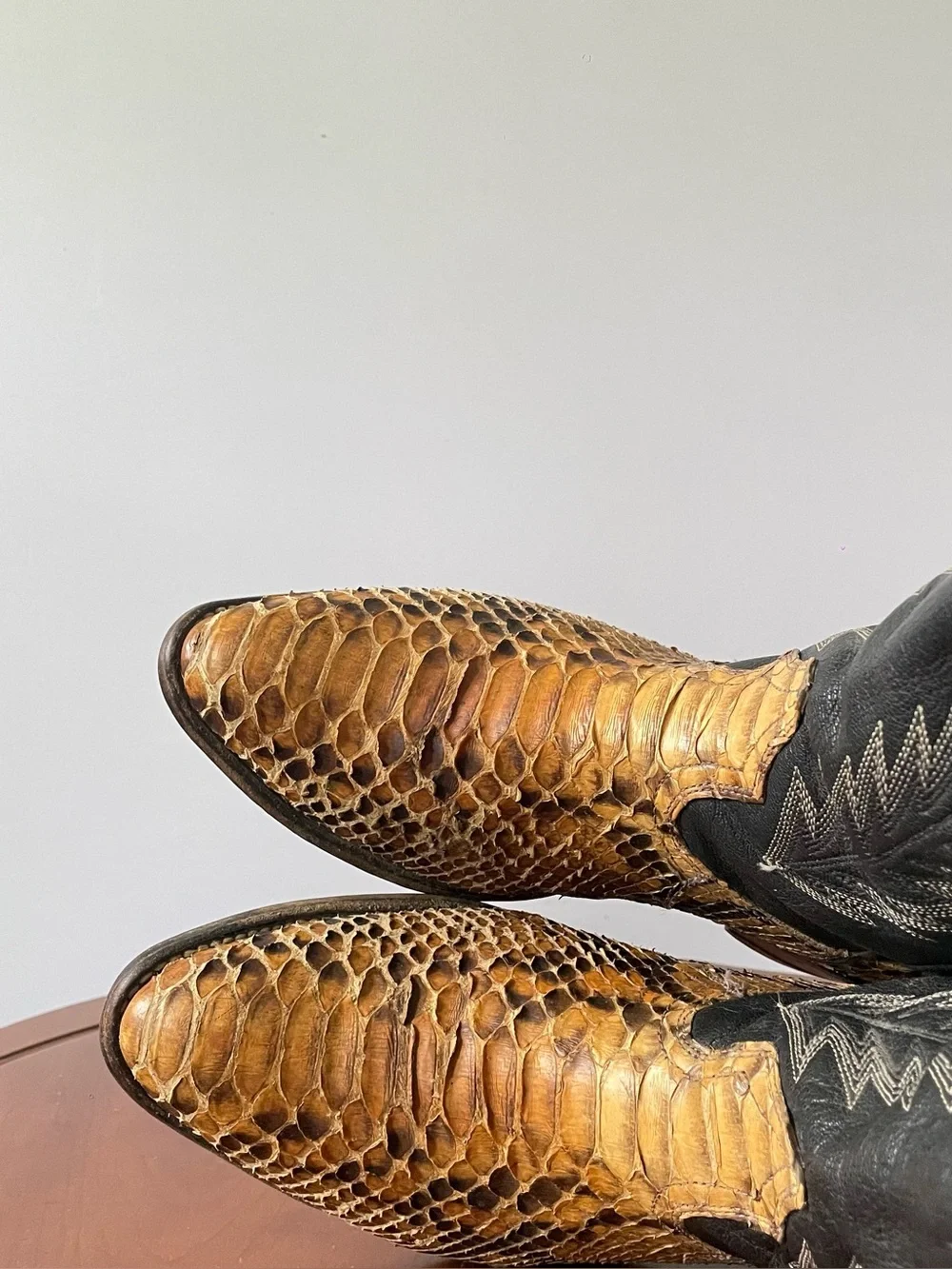 BOULET EXOTIC SNAKE SKIN MENS COWBOY BOOT | US 7 - Picture 6 of 8